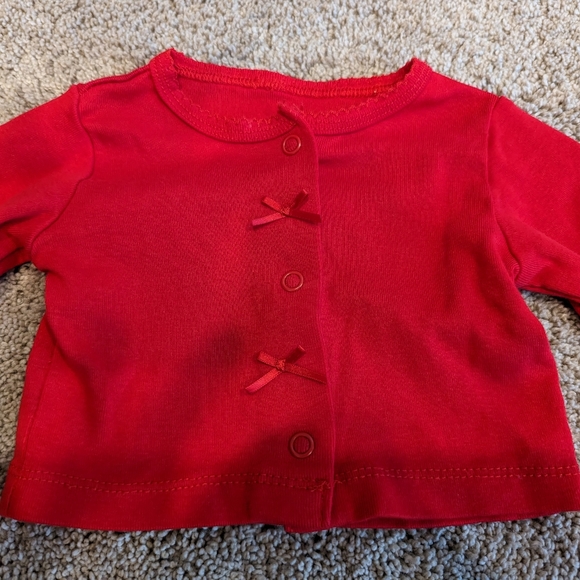 Carter's Just One You Red Lightweight Cardigan Size 9 months - Picture 2 of 4